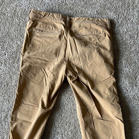 American Eagle Mens 31Wx32L Original Straight Tan Khaki Pants - Picture 4 of 9